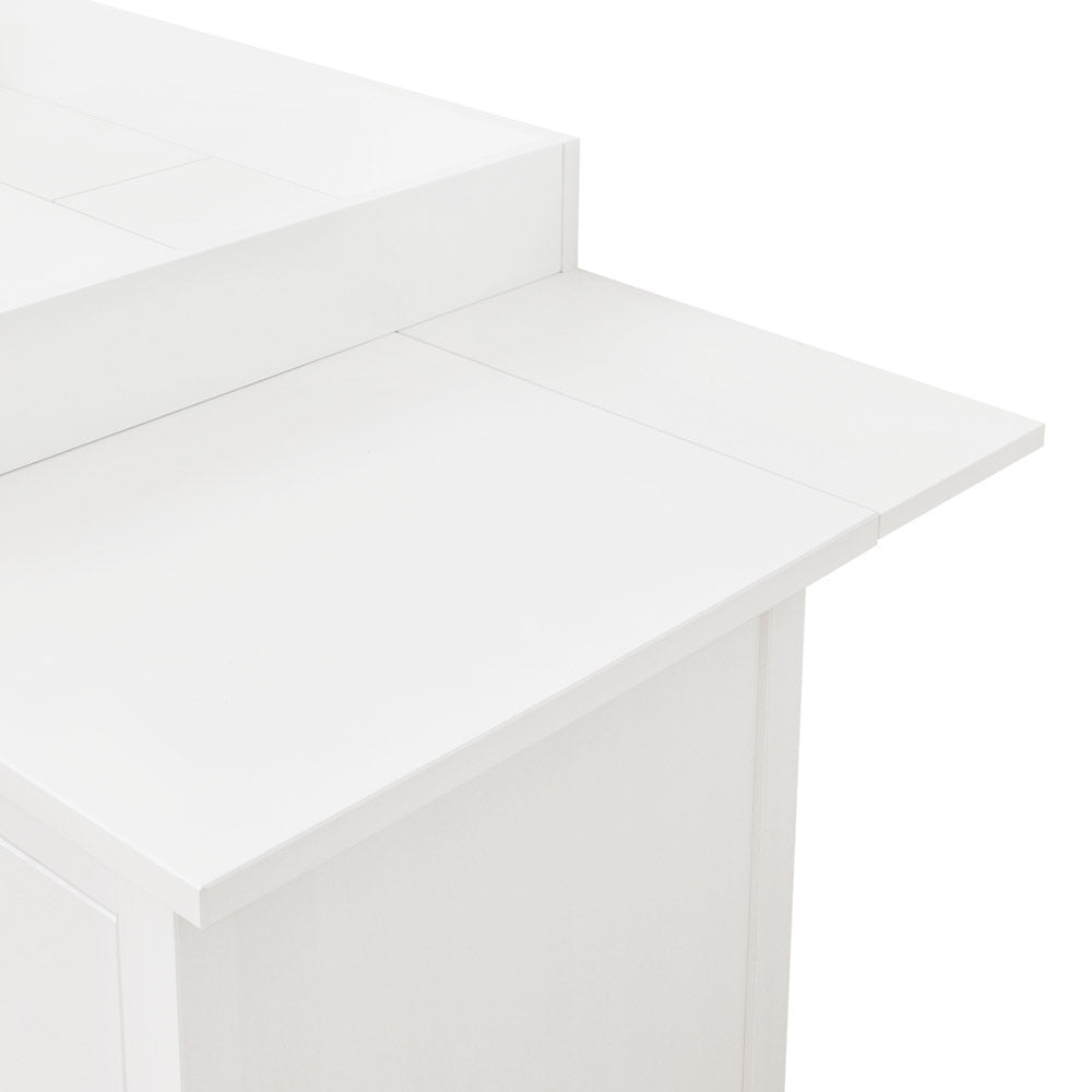 Hemnes Wickelaufsatz für die 160 cm breite Kommode im Detail.