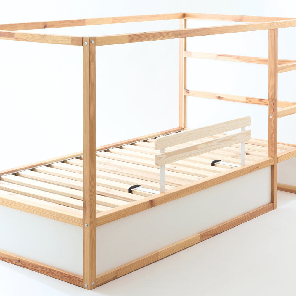 IKEA Kura Bodenbett mit Rausfallschutz.