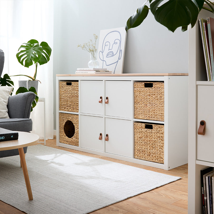 Ledergriffe für Kallax Türen und Schubladen