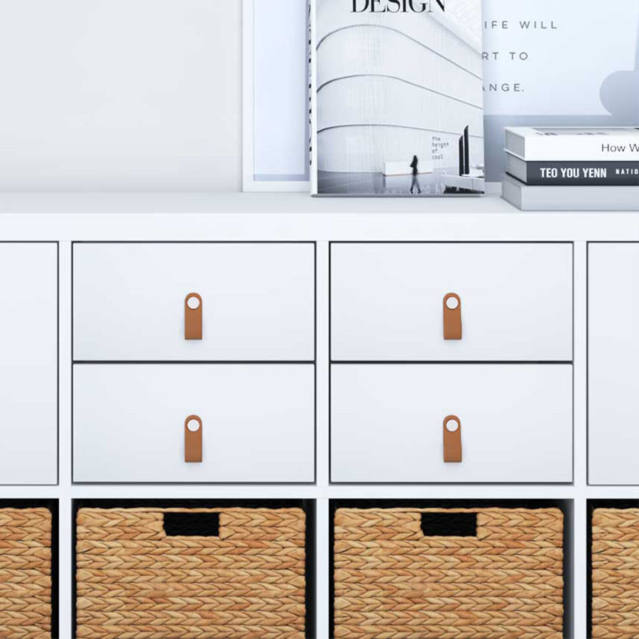 Ledergriffe für Kallax Türen und Schubladen