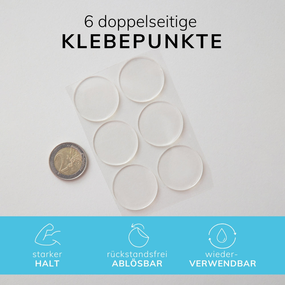 6 doppelseitige, durchsichtige Anti-Rutsch-Pads für Kallax Auflagen.