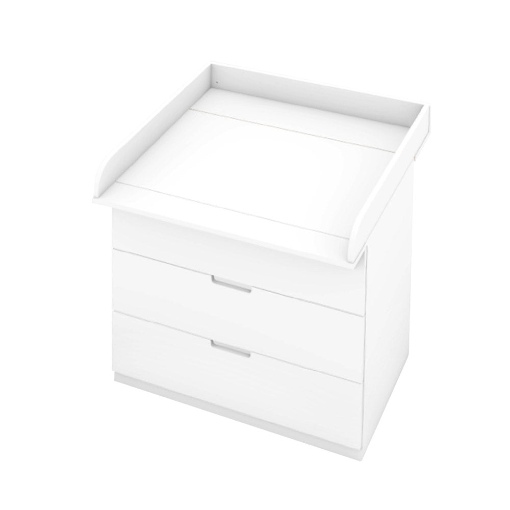 IKEA Nordli Kommode mit Wickelaufsatz.