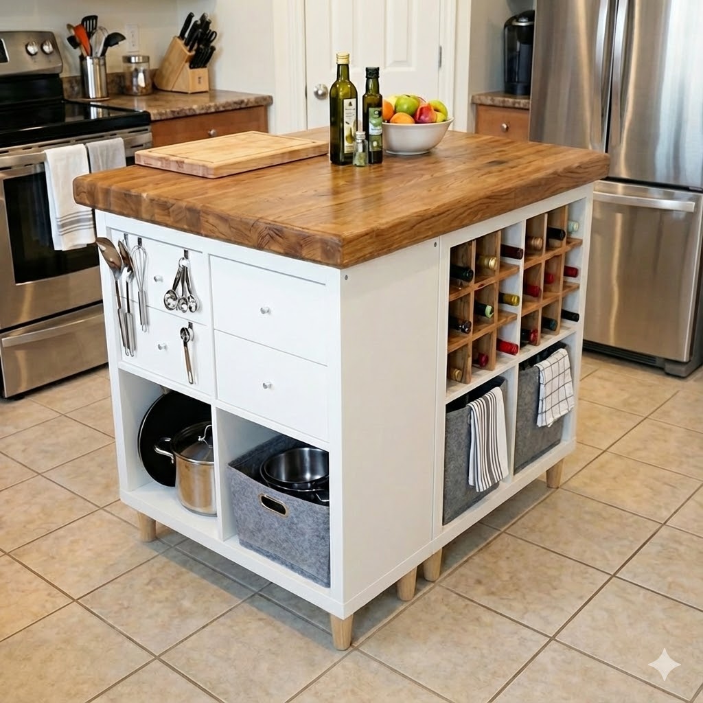 kücheninsel aus ikea kallax: so geht's | new swedish design