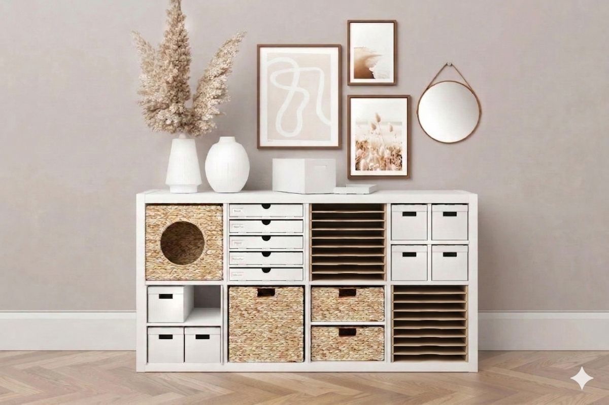 Boxen und Körbe Ikea Regal