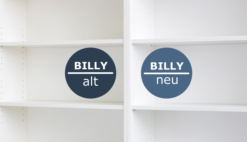 Altes und neues Billy-Regal