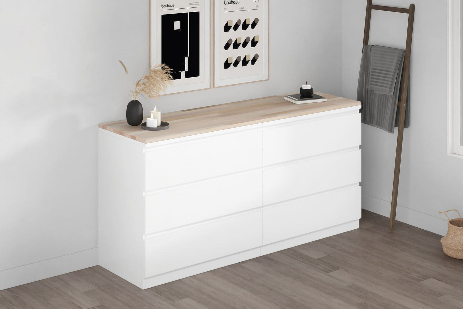 Neuer Look fuer IKEA Malm Kommode