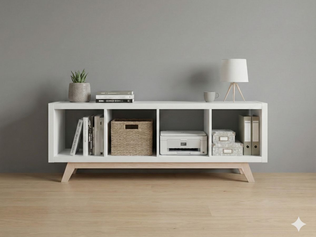 Ikea Kallax Regal Mid-Century Hack: Stylisches Kallax Untergestell aus Holz