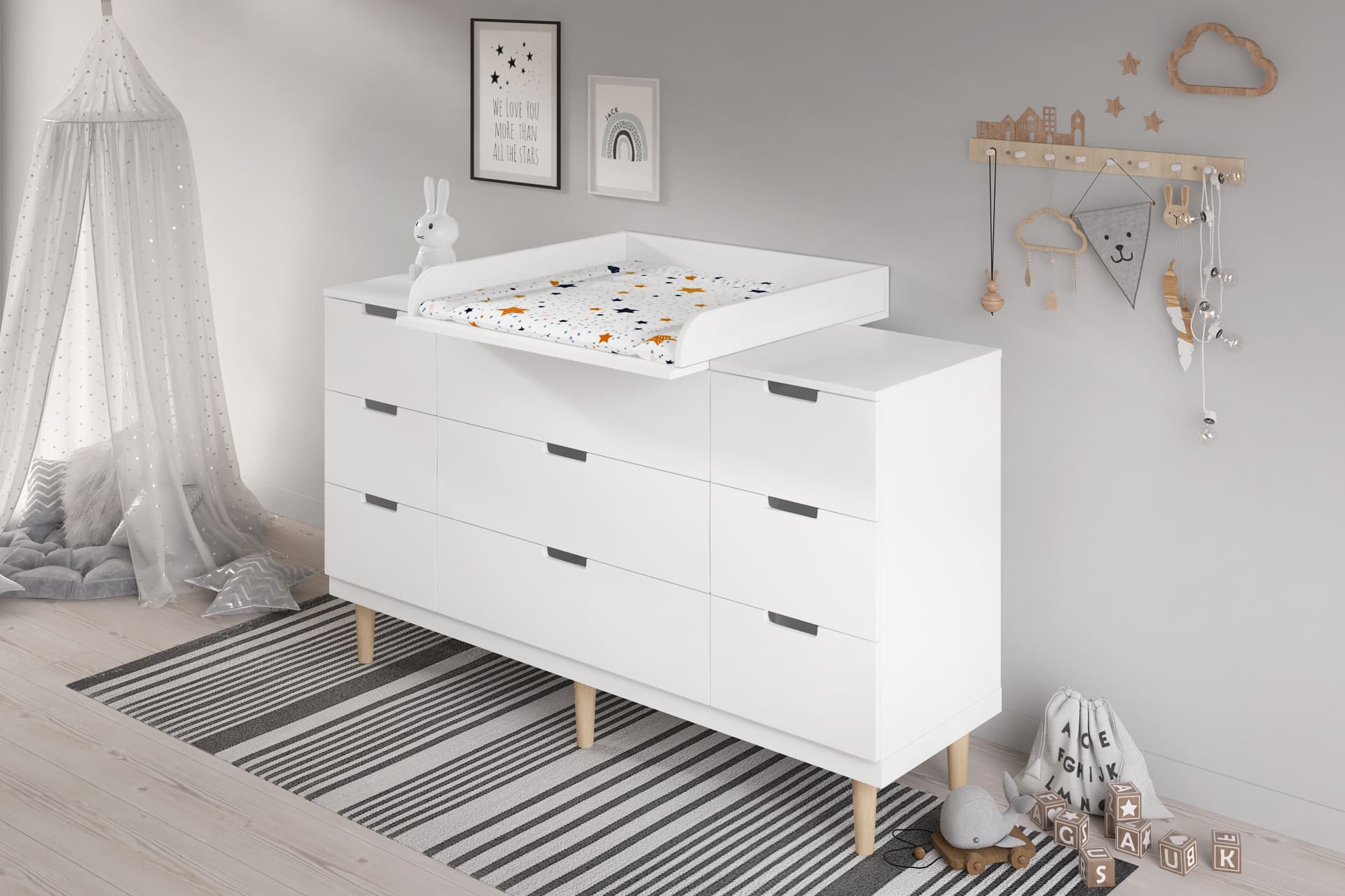 IKEA-Kommode mit Wickelaufsatz
