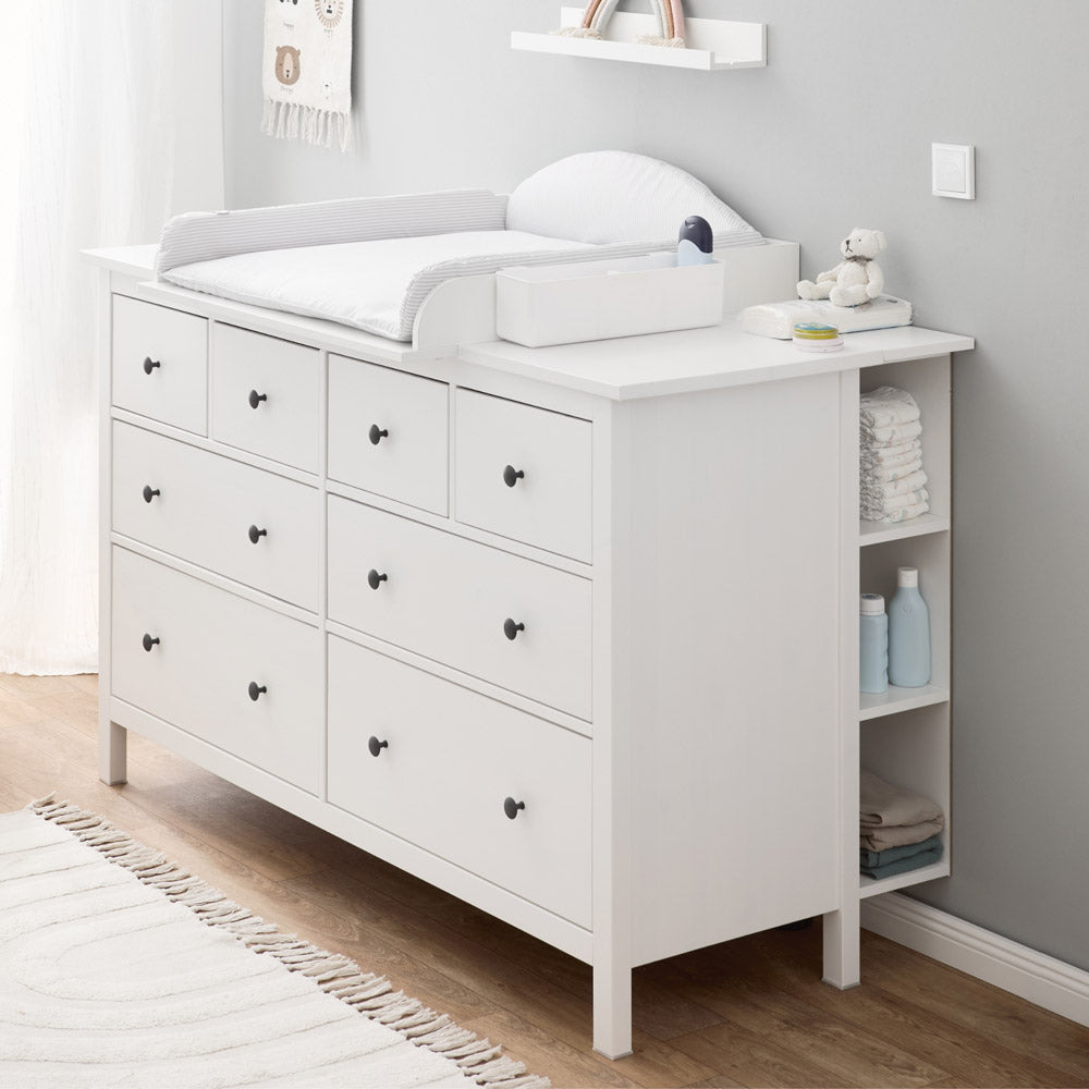 Wickelaufsatz Hemnes 160 mit Stauraumregal