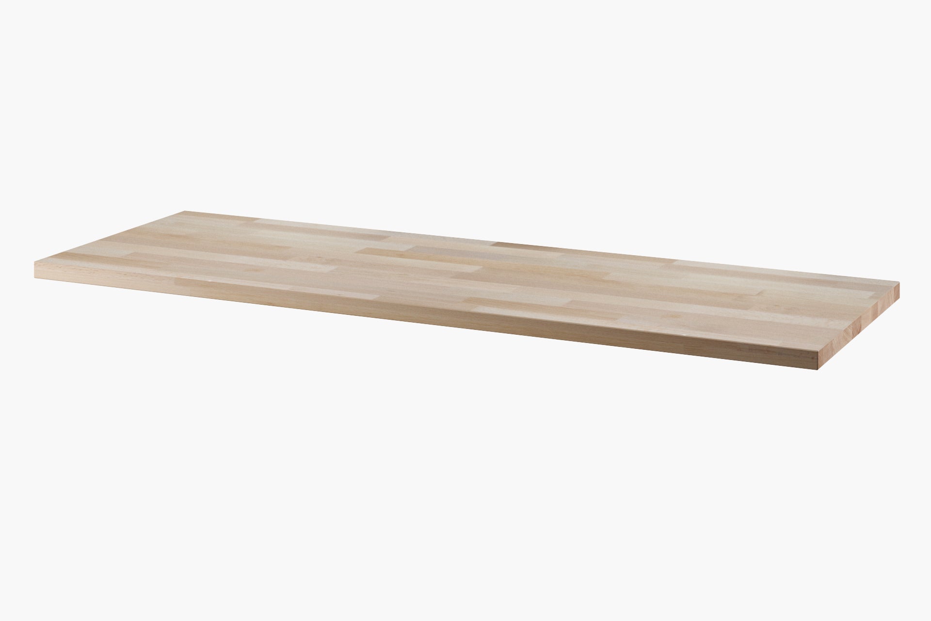 Holzplatte auf IKEA Bestå Regal.