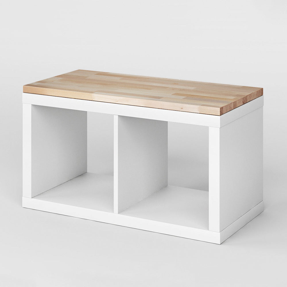 Kallax Holzplatte für 2er Regal