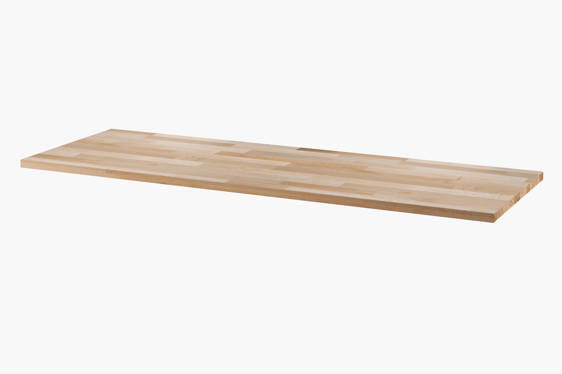 Holzplatte auf IKEA Bestå Regal.