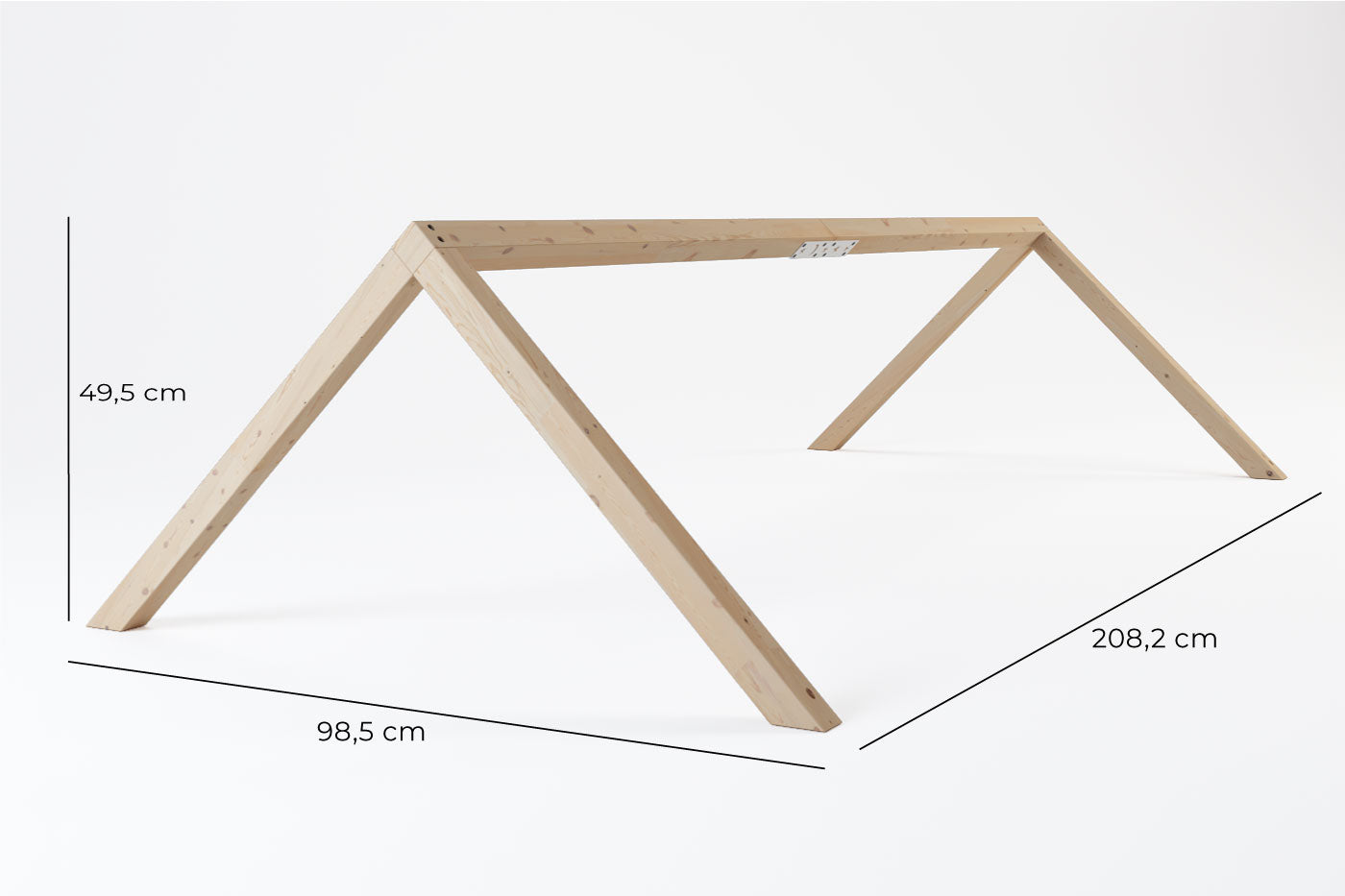 Holzdach für IKEA Kura Bett