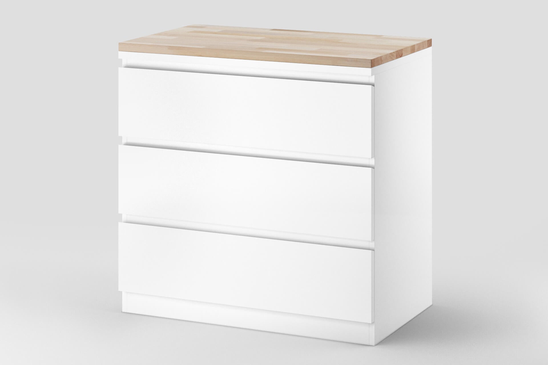 IKEA Malm Kommode mit Holzplatte