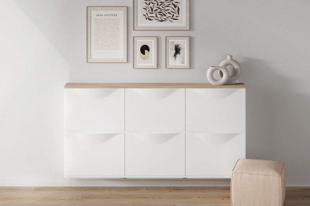XXL Schuhschrank Trones Holzplatte für 3 IKEA Schränke