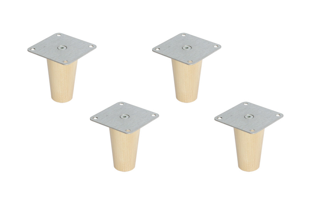 Vier Möbelfüße für Ikea Kallax