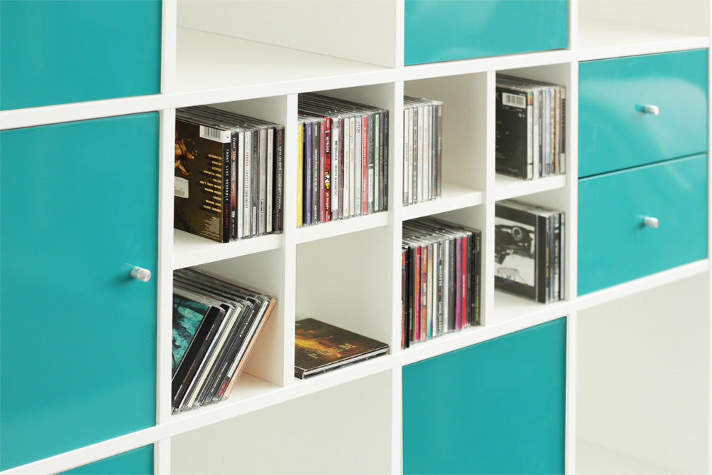 Ikea Kallax Regal mit CDs