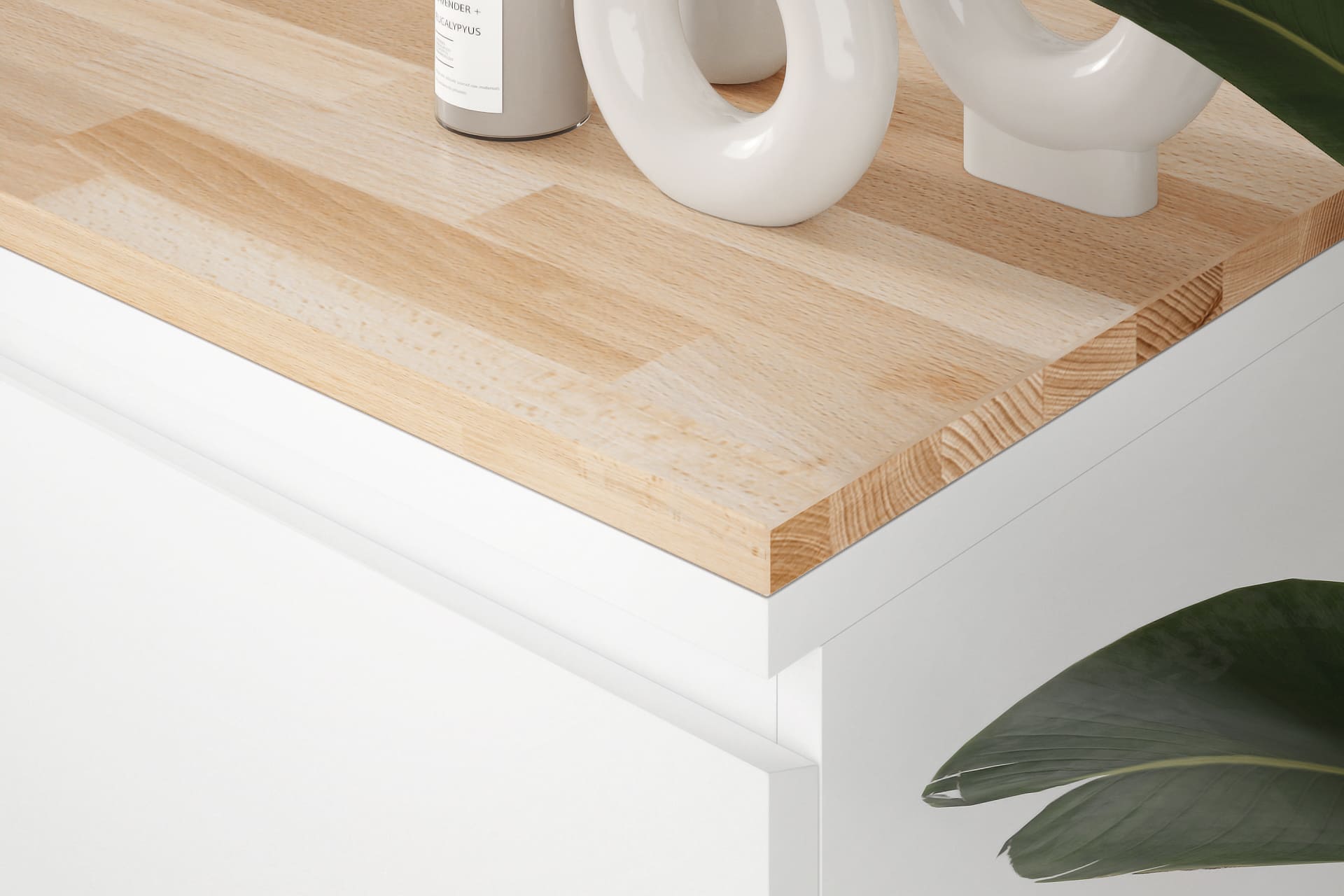 IKEA Malm Kommode mit Holzplatte