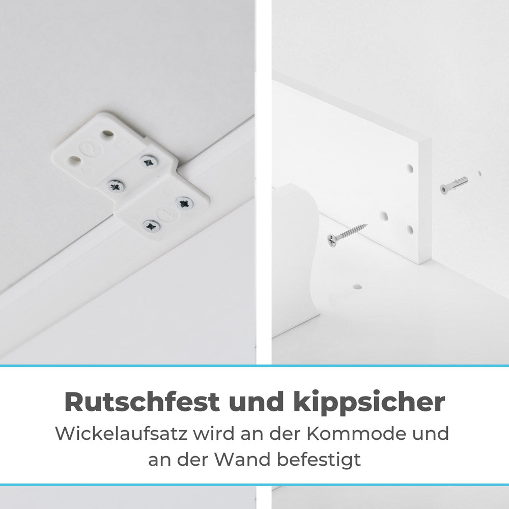 Sicherheitssystem vom Wickelaufsatz Malm.